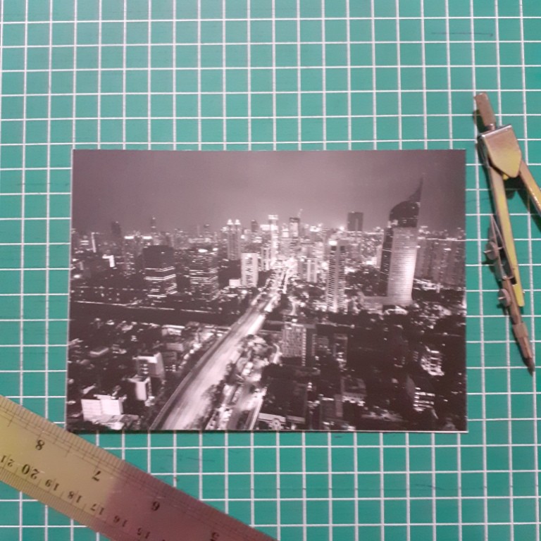 

[A-24] Kartu Pos/Postcard Jakarta Malam Hari