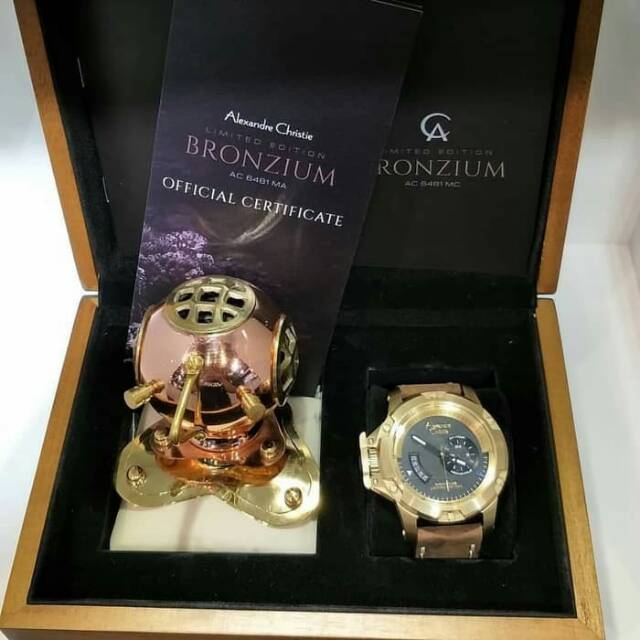 JAM TANGAN ALEXANDRE CHRISTIE AC6481 ORIGINALLIMITED EDITION,AUTOMATIC,BRONZIUM