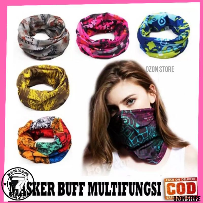 Masker Baff Pengendara Motor Multifungsi Murah MOTIF