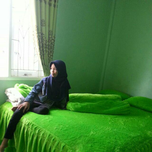 Sprei Rumbai Bulu Rasfur Polos