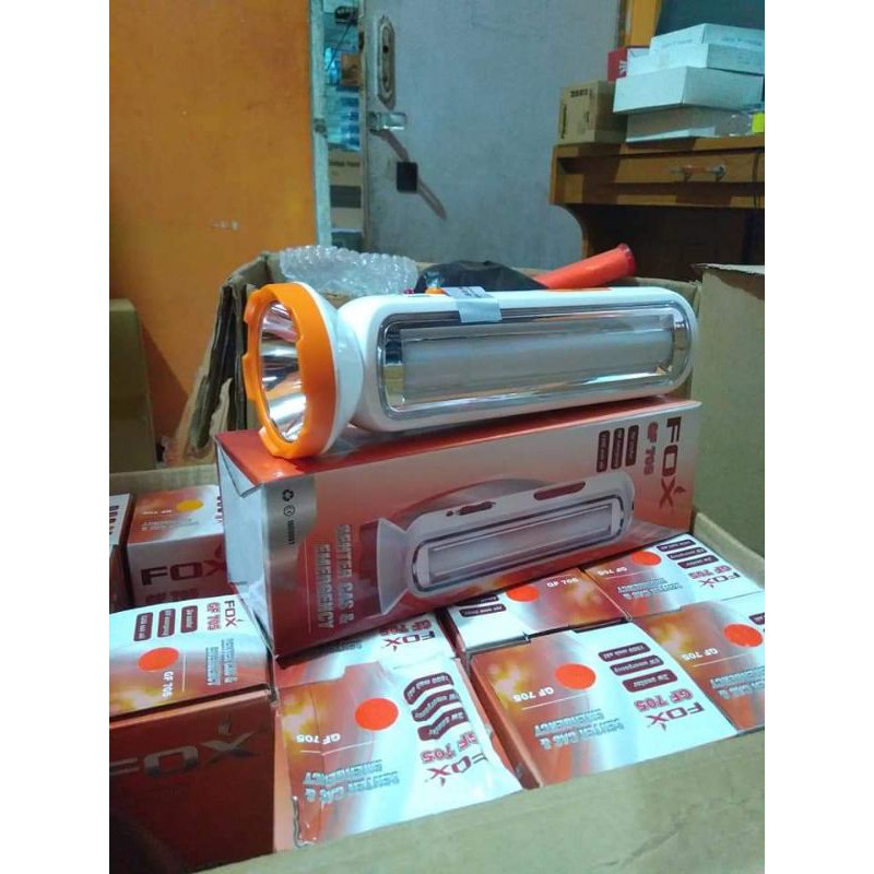 senter fox 705 nyala terang