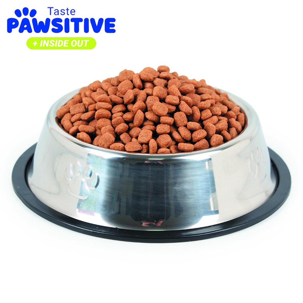 Mangkok Makan Minum Kucing Anjing Tempat Makan Kucing Anjing Stainless Steel Pet Bowl Wadah Stainles Anti Selip Tastepawsitive