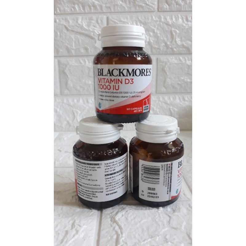 Blackmores Vitamin D3 1000iu Isi 60 Dan 200 Soft Kapsul Exp 09 02 2024 Vitamin D3 Shopee Indonesia