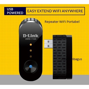 D-Link Wireless N300 USB Range Extender Repeater WiFi Portabel DLink DMG-112A