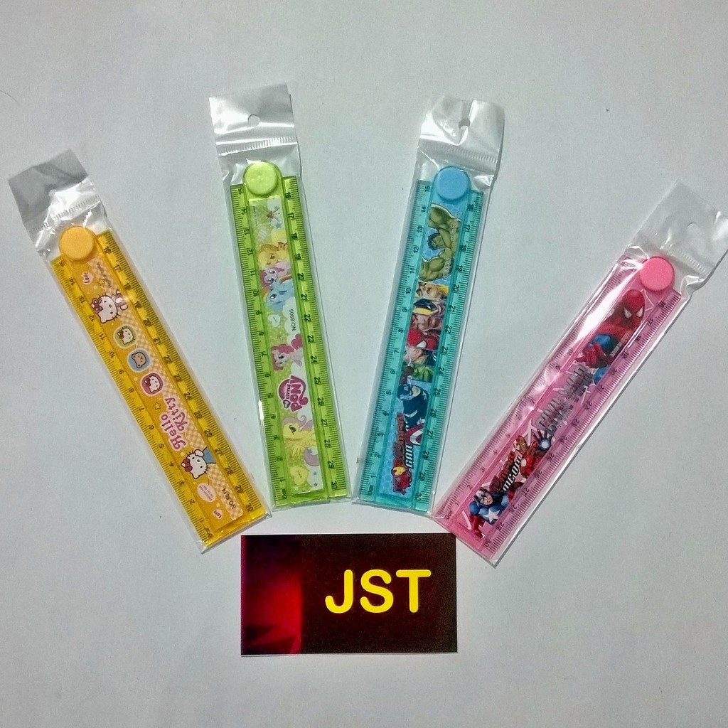 

Penggaris Lipat Karakter 30 cm motif RANDOM