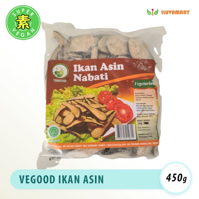 

Vegood Ikan Asin Potong Nabati Vegetarian 450 gr / Sliced Salted Fish