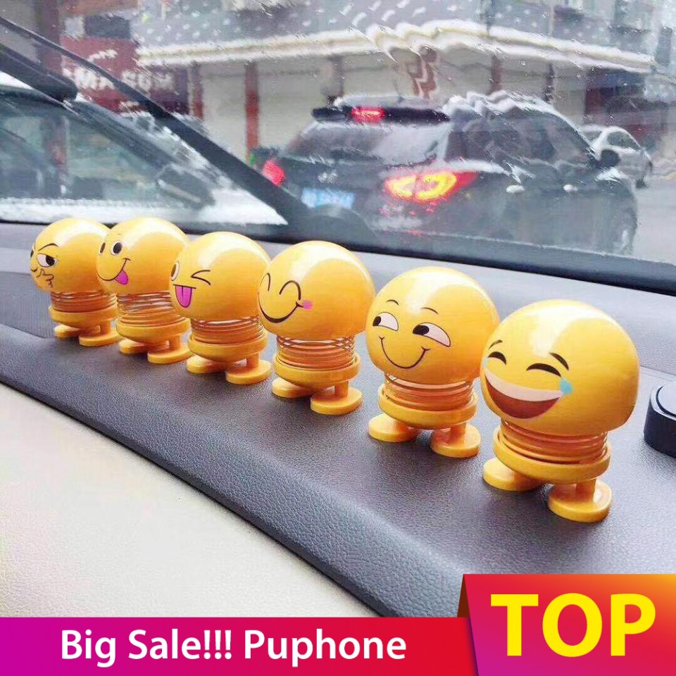 Boneka Kartun Emoji Senyum Untuk Dekorasi Interior Mobil Rumah Shopee Indonesia