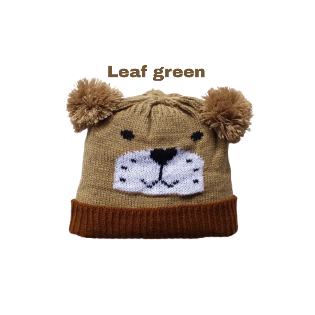 LittleAaron KUPLUK LION (H) Topi Anak Lucu Model kupluk Usia 0 Sampai 3 Tahun Kualitas Terbaik