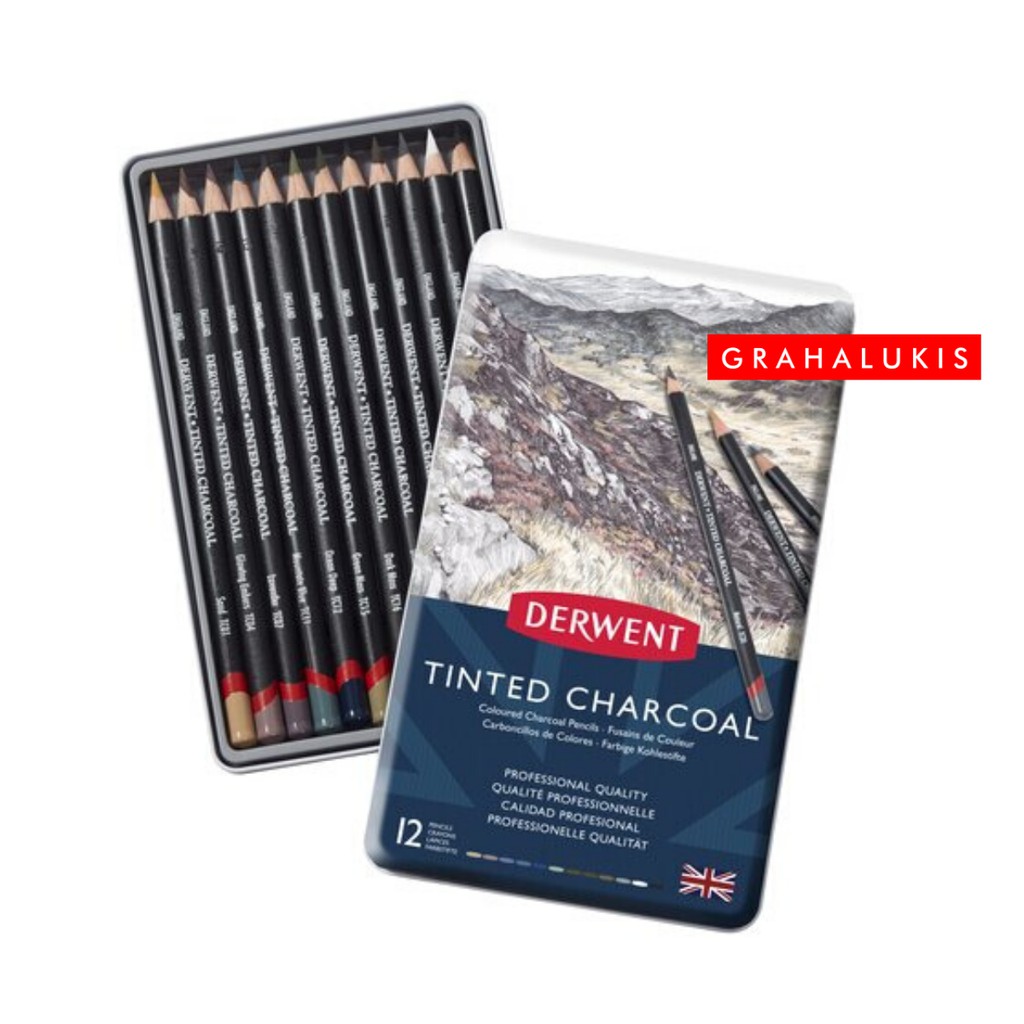 Derwent Tinted Charcoal 12