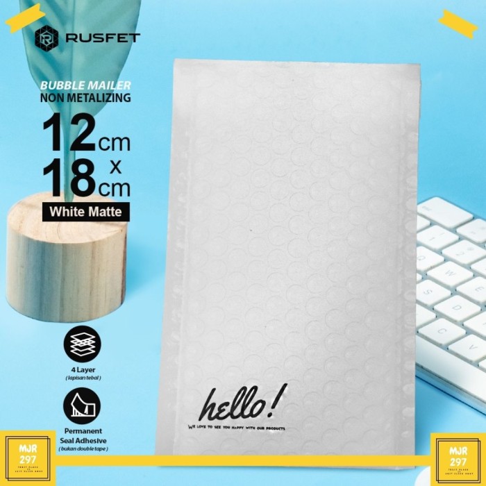 Amplop Bubble Packing Poly Mailer Wrap Envelope Paking Kiriman Aluminium Rusfet Premium Buble Mail