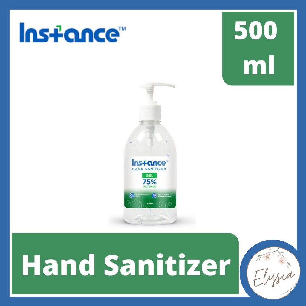 ✨ ELYSIA ✨ Instance Hand Sanitizer Gel 75% Alkohol Botol 500 ml