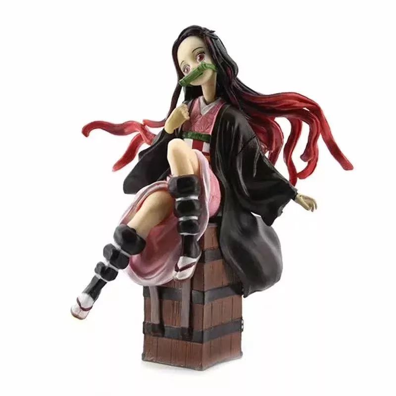 Figure Anime Kamado Nezuko Demon Slayer kimetsu No yaiba/Miniatur Pajangan Topper