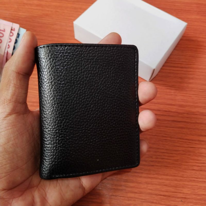 Dompet kartu atm kartu kredit kartu nama kulit  asli Original Dompet Credit Card Wallet Genuine leather