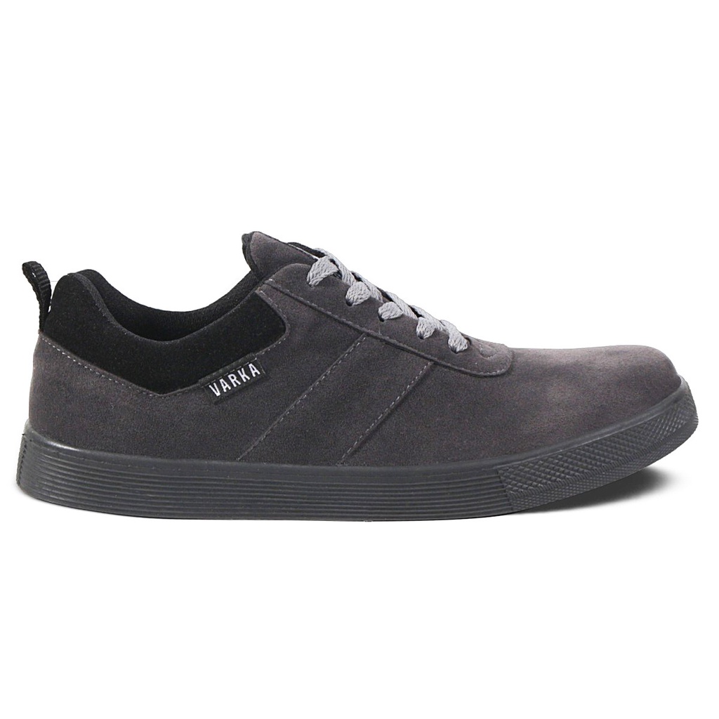 Sepatu Sneakers Pria V 41914 Brand Varka Sepatu Casual Kuliah Kerja Jalan Jalan Murah Berkualitas Warna Abu