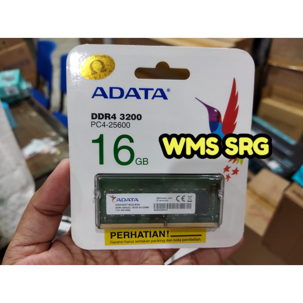 RAM LAPTOP 16GB DDR4 PC3200 ADATA / AD4S3200716G22-RGN