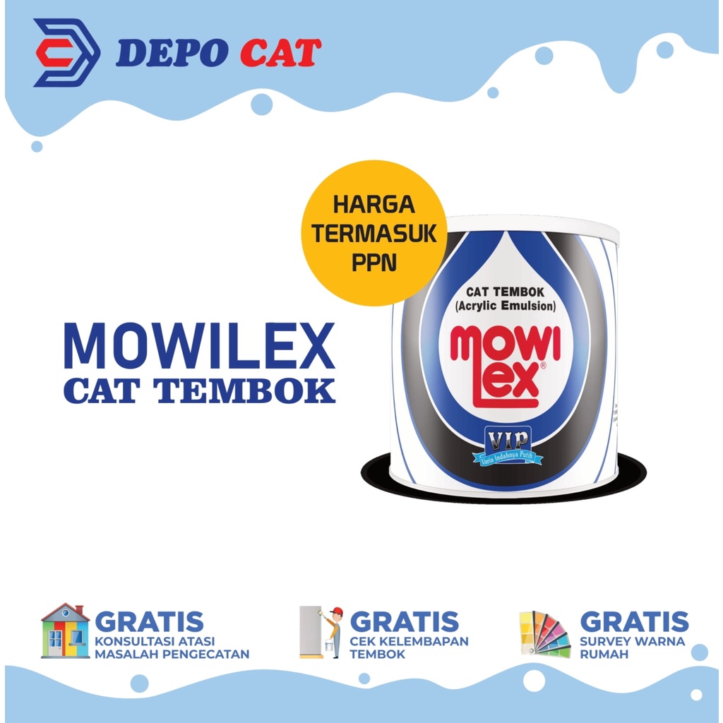 Mowilex Emulsion VIP 1000 Putih Prima 20L