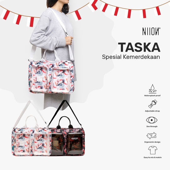 Niion Taska Neon Parade Spesial Kemerdekaan Tas Jinjing / Slingbag Laptop 15inch