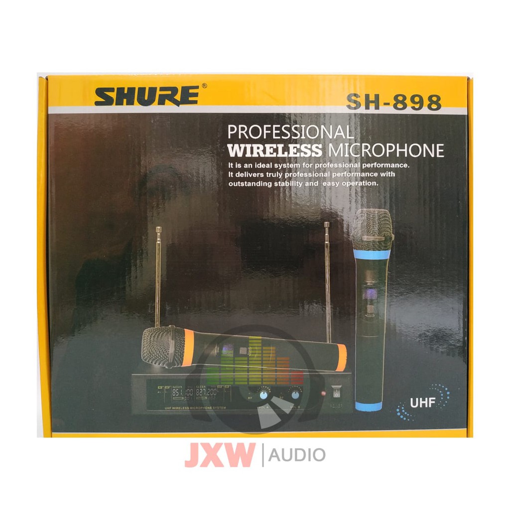 MIC WIRELESS SHURE SH-898 / MICROPHONE WIRELESS SHURE SH-898 / MIC SHURE SH898 HANDHELD