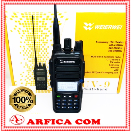 HT WEIERWEI UV9 UV 9 4BAND ORIGINAL - HT WEIRWEI UV 9 UV9 4 BAND MULTIBAND