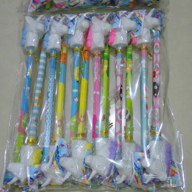 

Pensil Stip Unicorn / Pensil Penghapus Unicorn / Unicorn / Hadiah Ultah / Souvenir Ulang Tahun