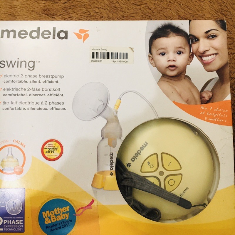 pompa asi elektrik medela swing preloved murah masih bagus minus botol