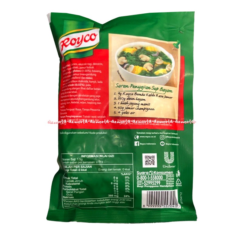 Royco Kaldu Rasa Jamur 170gr Bumbu Instan Rasa Jamur Lezat