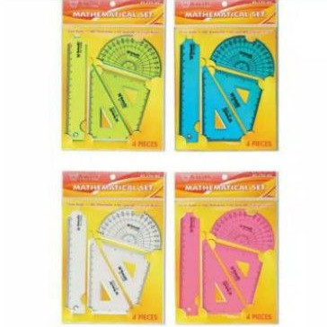 

Penggaris set Butterfly Mathematical BT-172-05 (isi 4 pcs) / Butterfly set penggaris 4 pcs BT-172-05 mathematical