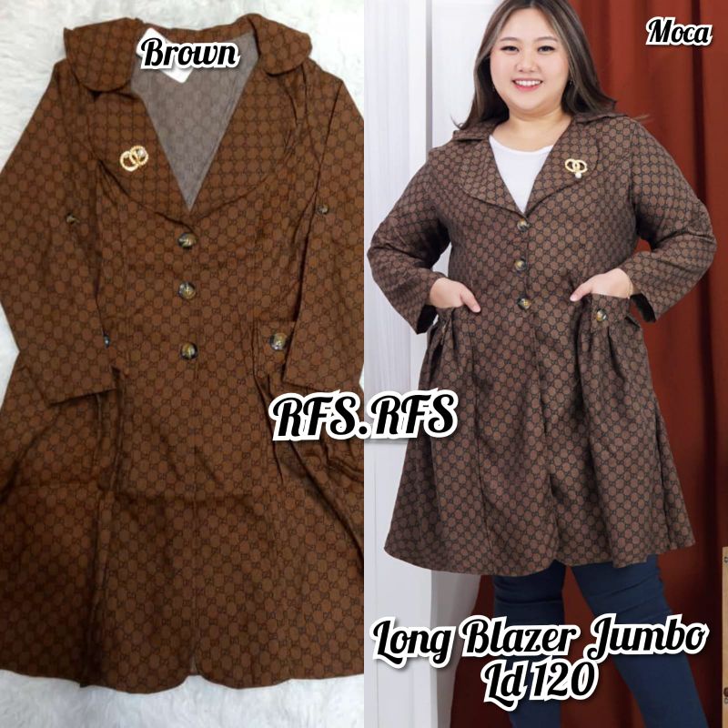 Blazer jumbo wanita//rompi blazer import premium