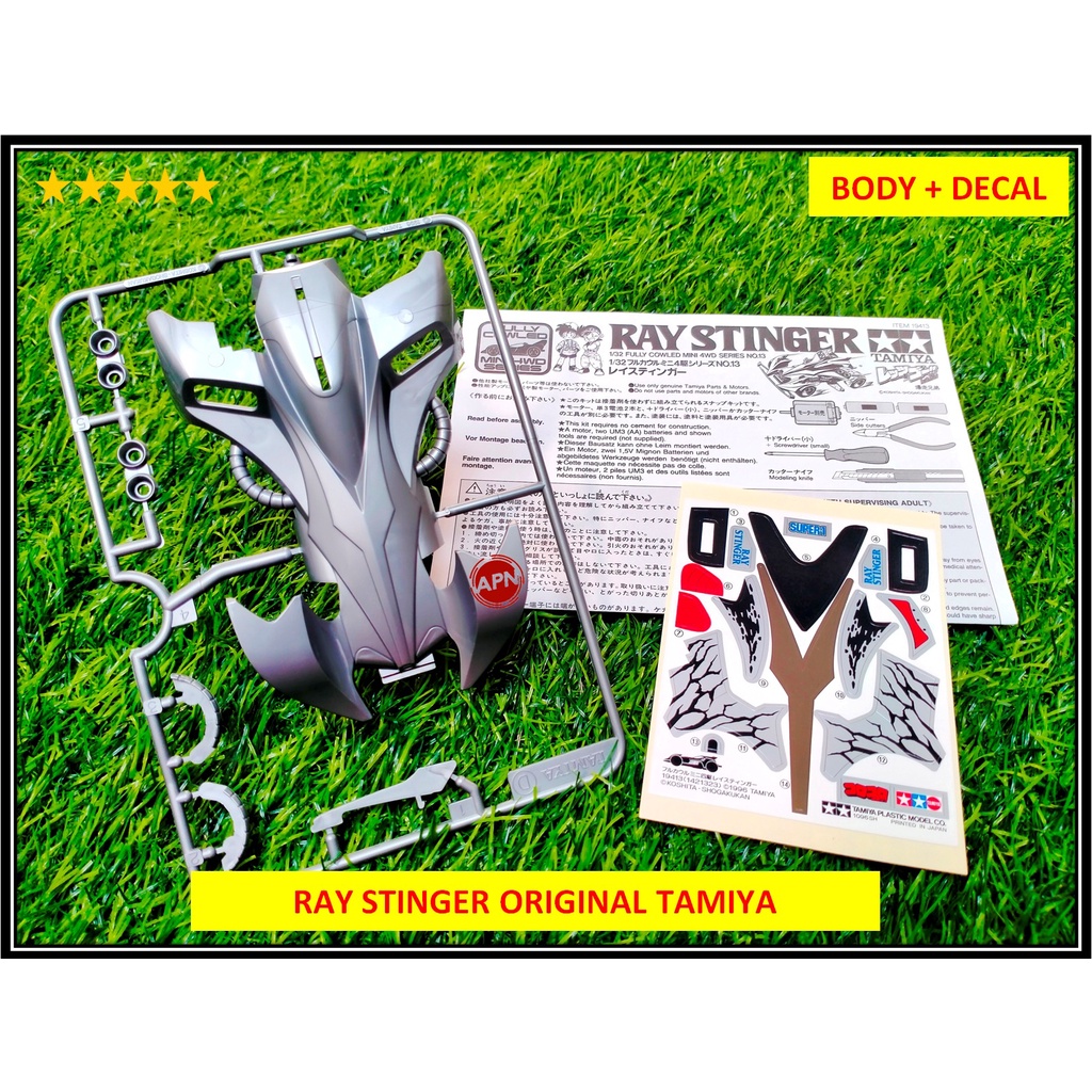 BODY + DECAL RAY STINGER ABU-ABU ORIGINAL TAMIYA