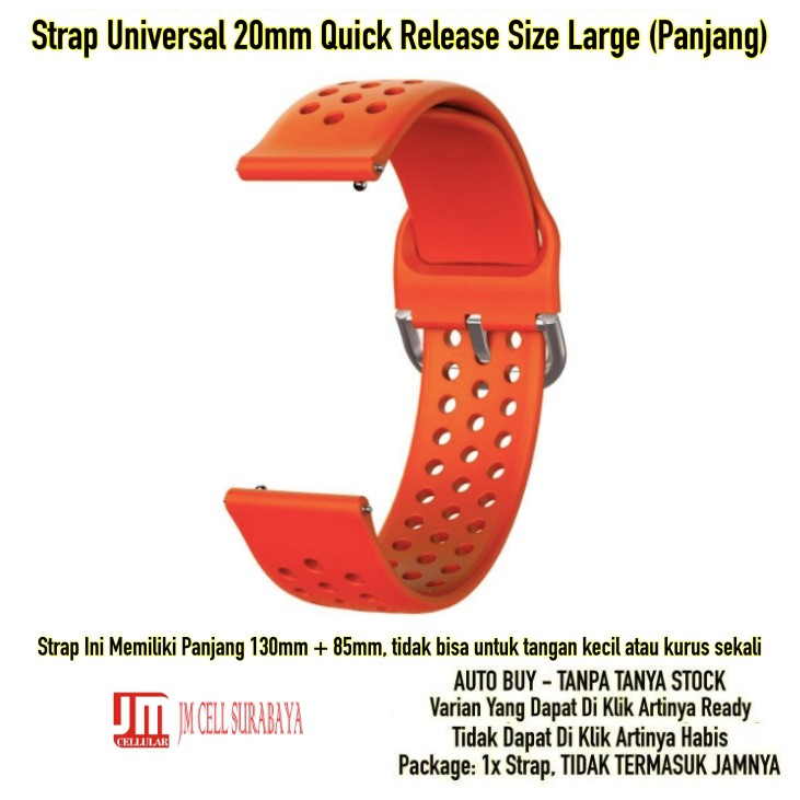 R33 Tali Jam Tangan Strap Universal Lugs 20mm Quick Release Size Large