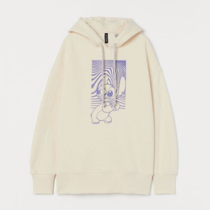 HOODIE HM HNM STITCH CREAM - HOODIE / JAKET PRIA WANITA