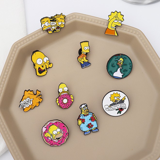 Bros Desain Kartun The Simpsons Bahan Alloy Untuk Aksesoris