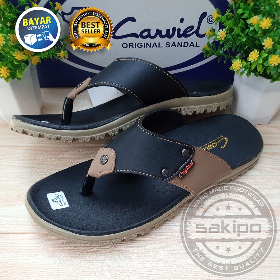 PROMO 4.4 MEGA SALE !! SANDAL JEPIT CANVIL NYAMAN DIPAKAI / SAKIPO