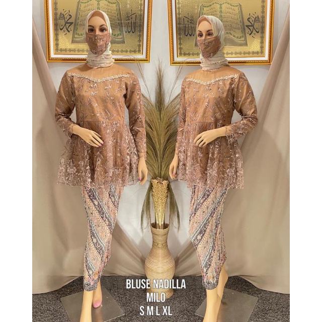 M.C>>[ Realpict ] KEBAYA BLOUSE TERBARU - SET KEBAYA BLOUSE NADILLA - SETELAN KEBAYA BROKAT - KEBAYA