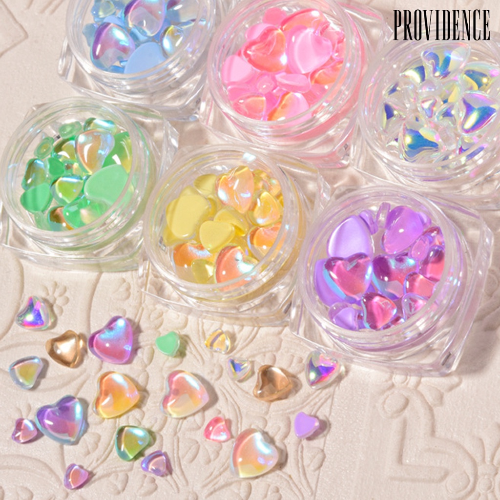 Providence 20Pcs/Bag Nail Bow Rhinestone Glitter Exquisite Faux Crystal Stylish 3D Visual Effect Nail Bow Ornament for Female