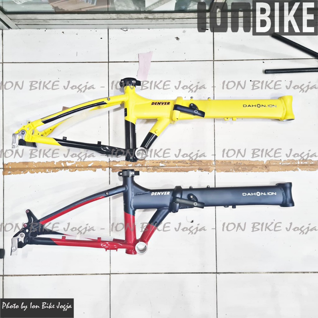 frame sepeda lipat dahon denver discbrake alloy murah -  frame seli ukuran 20 disc brake awet rigid