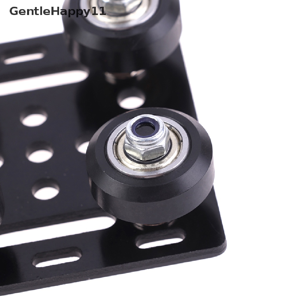 Gentlehappy 3D Printer V gantry plat set slide plate pulley Untuk Roda V-slot 2020/2040