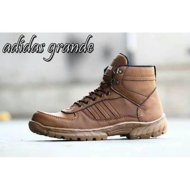 DIPAKAI TENTARA POLISI TNI POLRI POLDA PDH KUAT / Sepatu Boots Pria Safety Trendy ADIDAS GRANDE