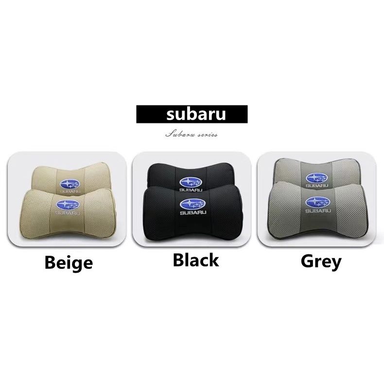 G-club Bantal Sandaran Kepala Jok Mobil universal Bahan Kulit breathable Untuk Subaru