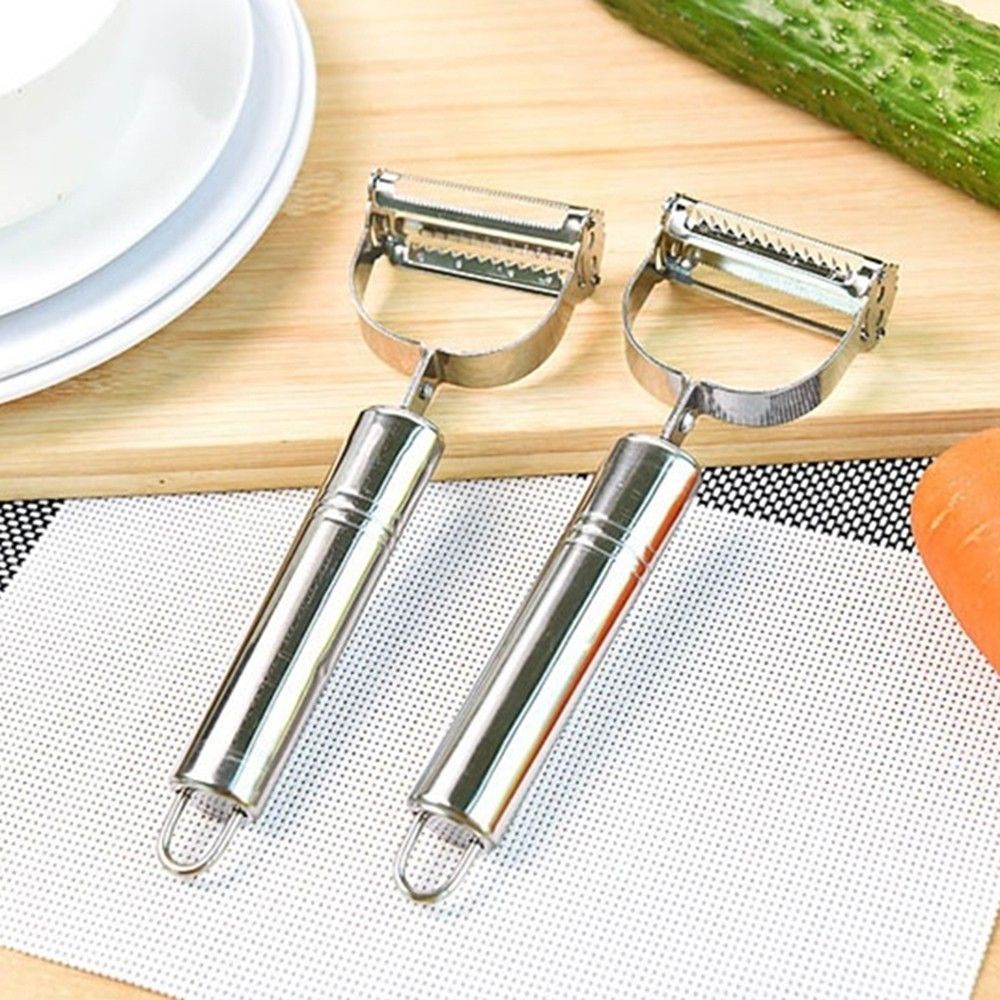 1pc Parutan Buah Wortel Bahan Stainless Steel Aneka Warna Untuk Dapur