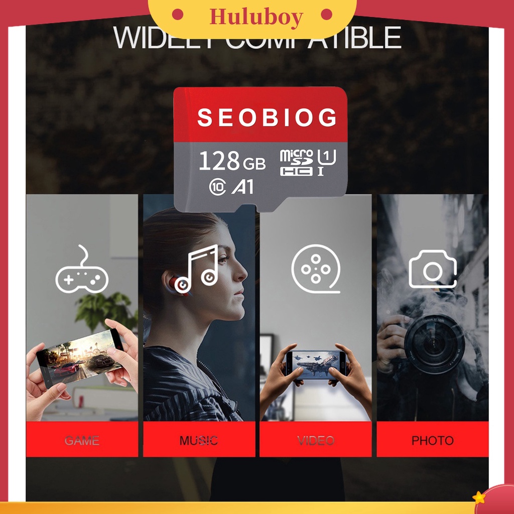 (Huluboy) Seobiog TF Card Kapasitas Besar C10 16G 32G 64G 128G 256G 512G 1T Untuk Komputer PC / Mobil