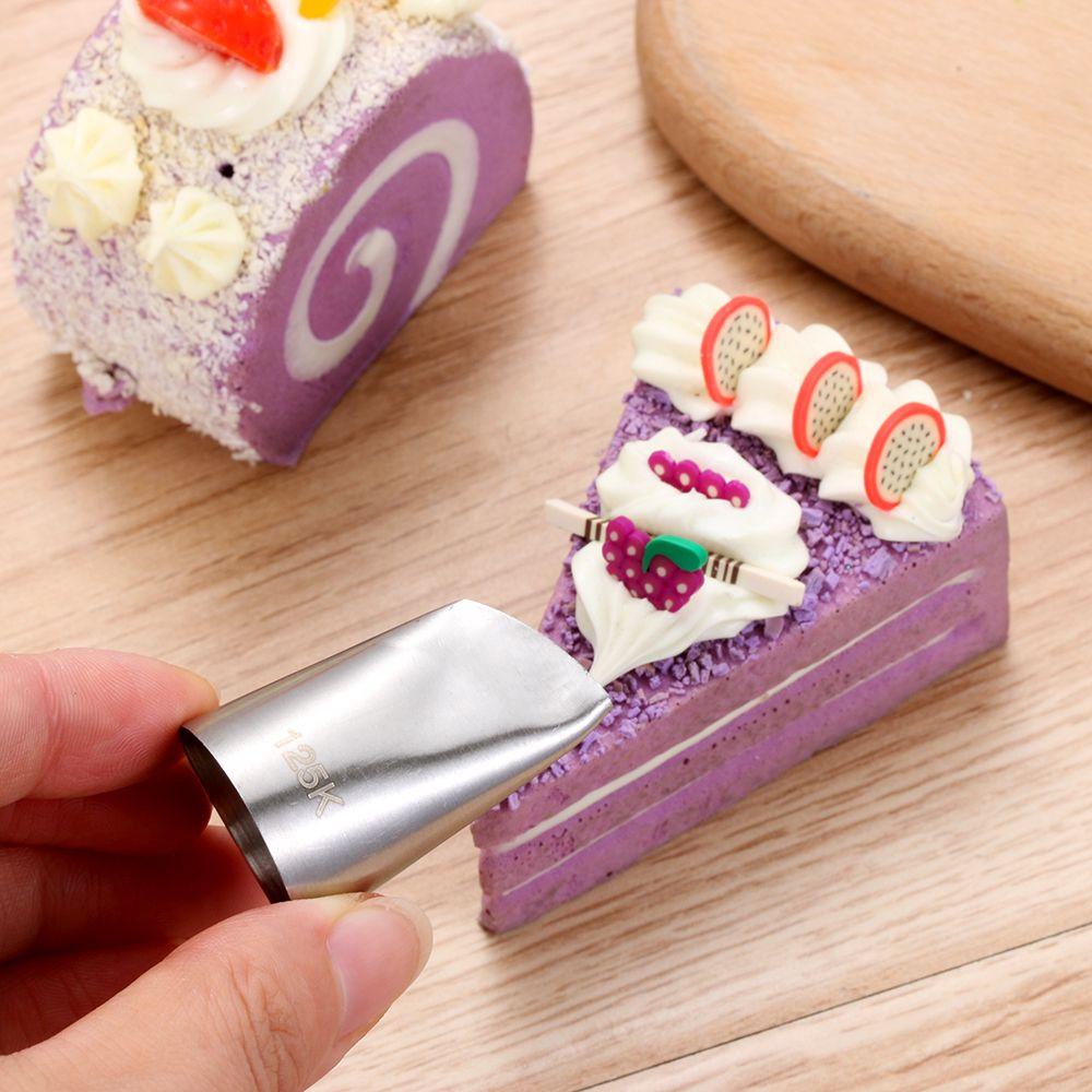 Populer 3PCS Icing Piping Nozzle DIY Bakery Pastry Tips Stainless Steel Dekorasi Kue Cetakan Kue