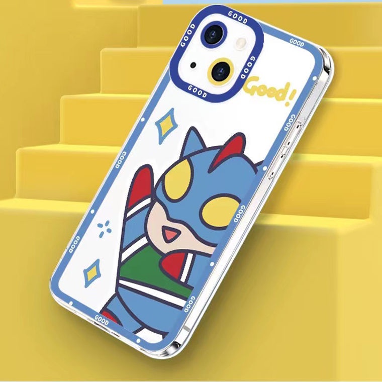 Soft Case Silikon TPU Transparan Desain Superman Untuk Iphone 13 Pro Max 1211 XS XR X 8 7 6 Plus