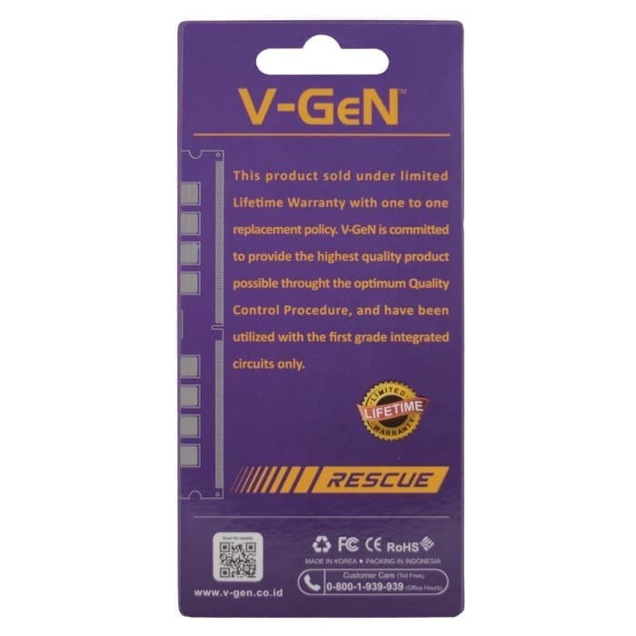 Ram PC VGeN Ddr4 4gb 8gb 16gb 2133Mhz PC17000 V-GeN Longdimm Rescue