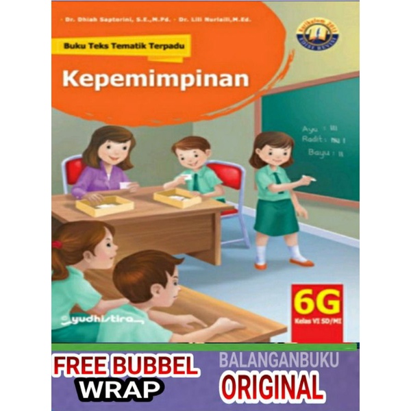 BUKU TEMATIK TERPADU 6G SD Mi K2013N KELAS 6 SD YUDISTIRA EDISI REVISI