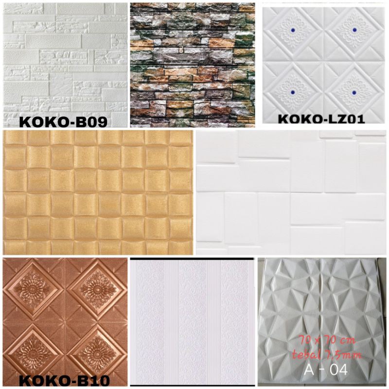 Wall 3d foam/3d foam bata/wallpaper/wallpaper riau/wallpaper murah/wallpaper 3d bata/wallfoams