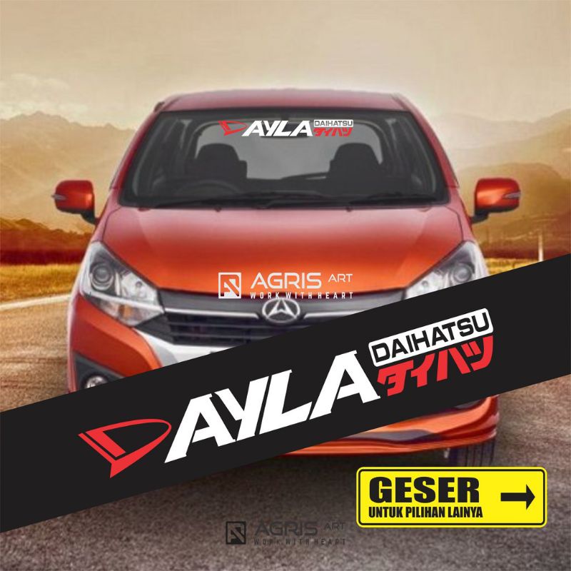 PROMO TERBARU STICKER KACA DEPAN STIKER MOBIL AYLA