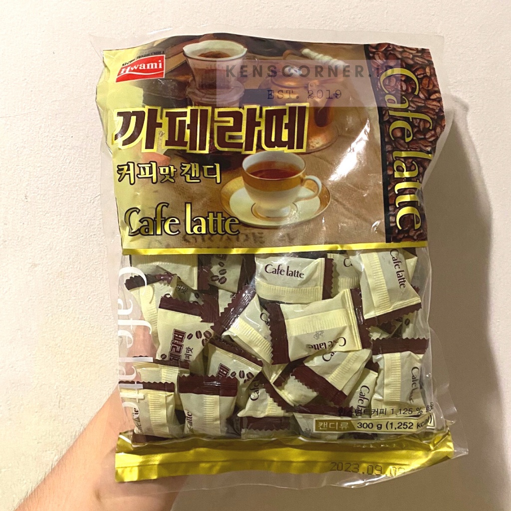 Hwami Caffe Latte Candy / Permen Kopi Import Korea / Permen kopi Susu Korea / Permen Kopi Susu Import