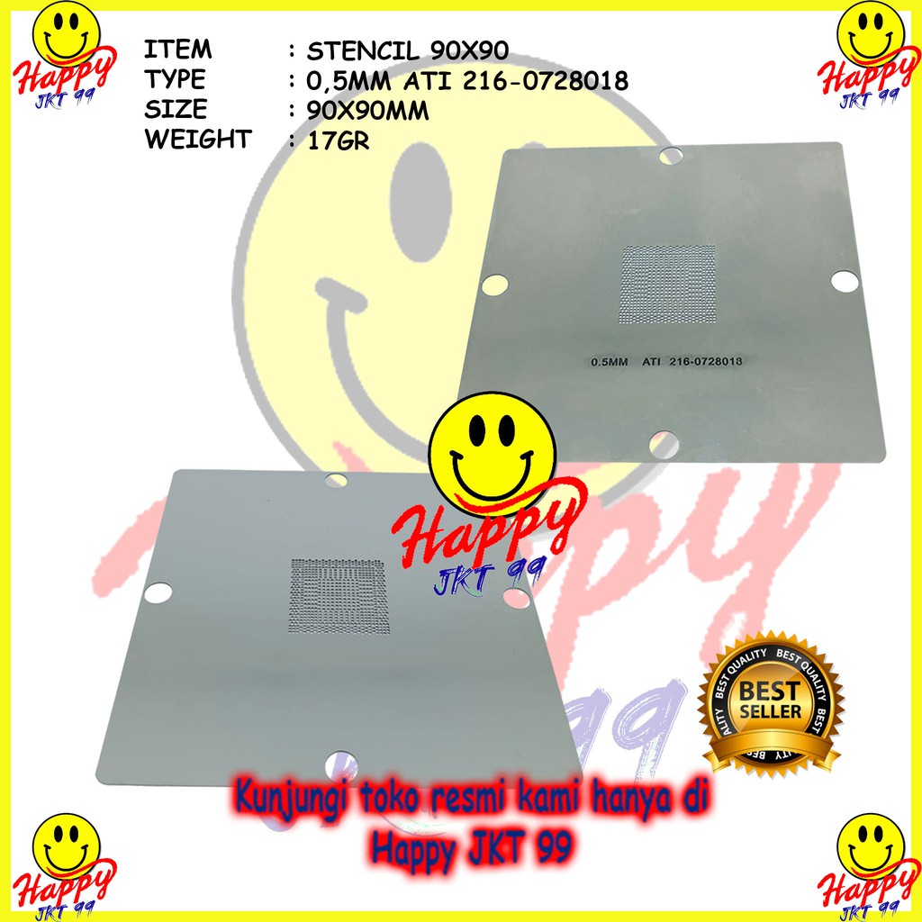 [ HAPPY JKT 99 ] STENCIL 90X90 216 0728018 216-0728018 216-0728020 216-0774008