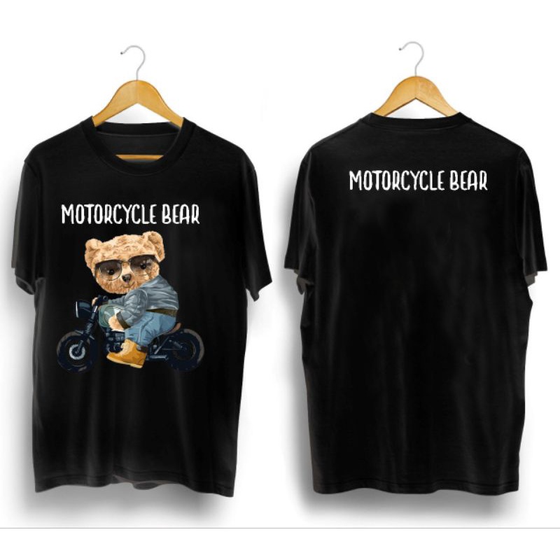 kaos pria/MOTORCYCLE BEAR/kaos distro